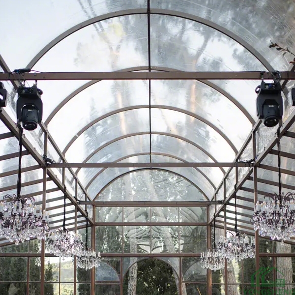 Victorian glass  wedding greenhouse